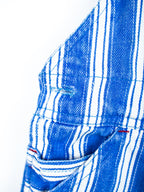 Vintage Stripe Dungaree Shorties - Age 2T - READ DESCRIPTION