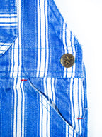Vintage Stripe Dungaree Shorties - Age 2T - READ DESCRIPTION