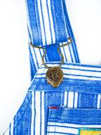 Vintage Stripe Dungaree Shorties - Age 2T - READ DESCRIPTION