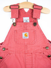 Load image into Gallery viewer, Carhartt Rare Coral Denim Dungaree Dress - Age 18 months
