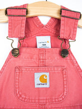 Load image into Gallery viewer, Carhartt Rare Coral Denim Dungaree Dress - Age 18 months
