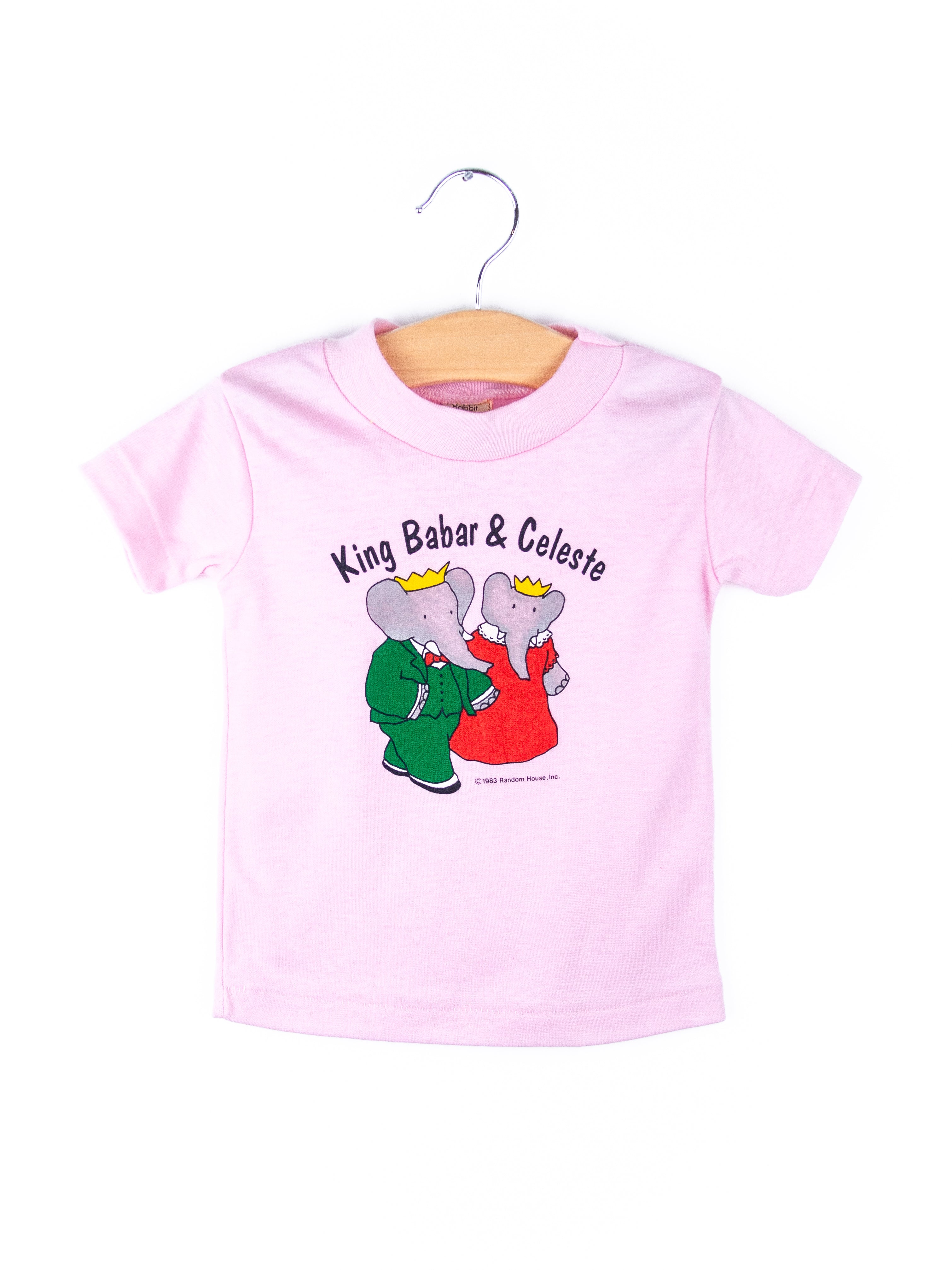 Vintage Babar & Celeste Pink T-Shirt - Age 12-18 months