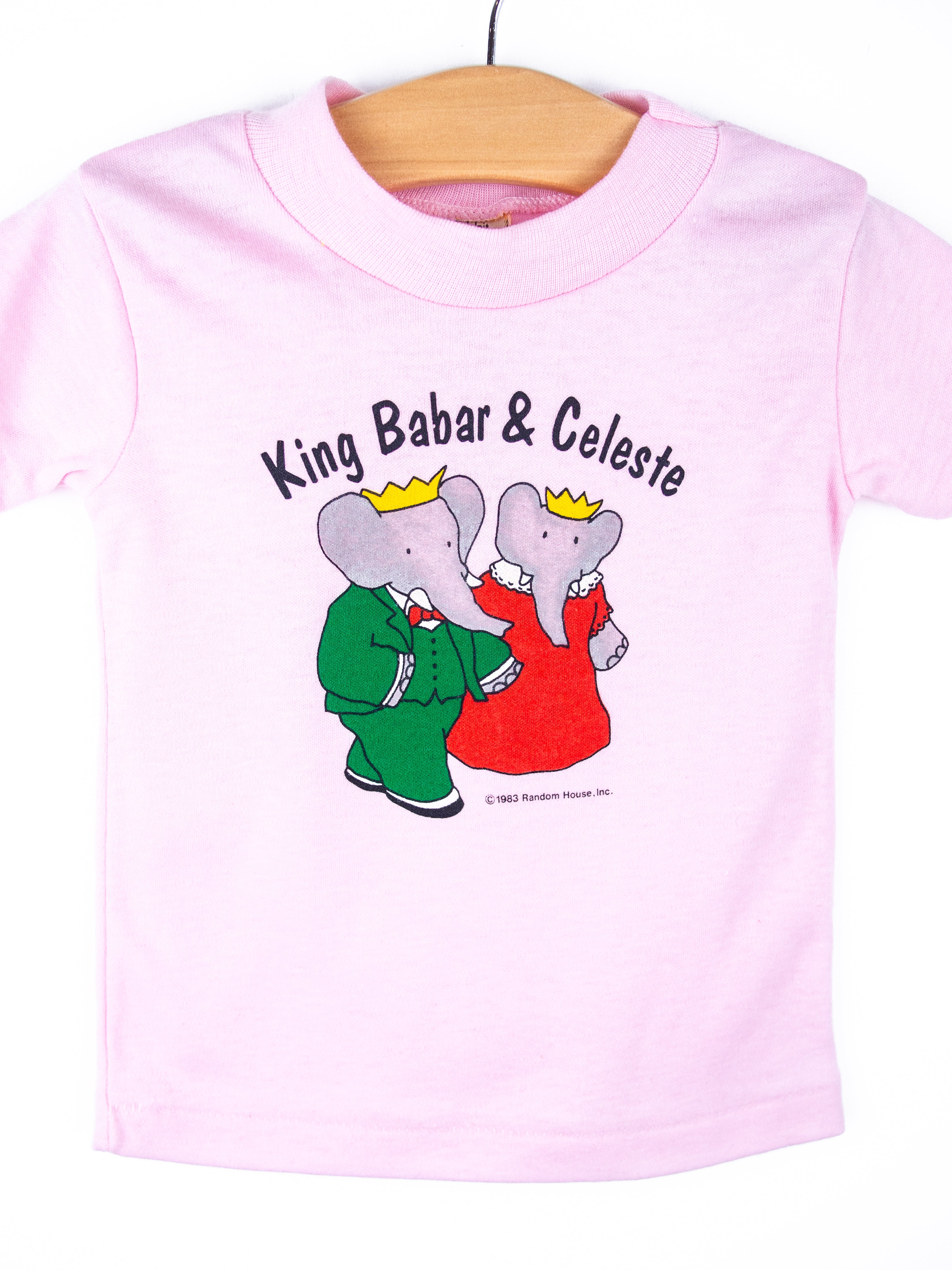 Vintage Babar & Celeste Pink T-Shirt - Age 12-18 months