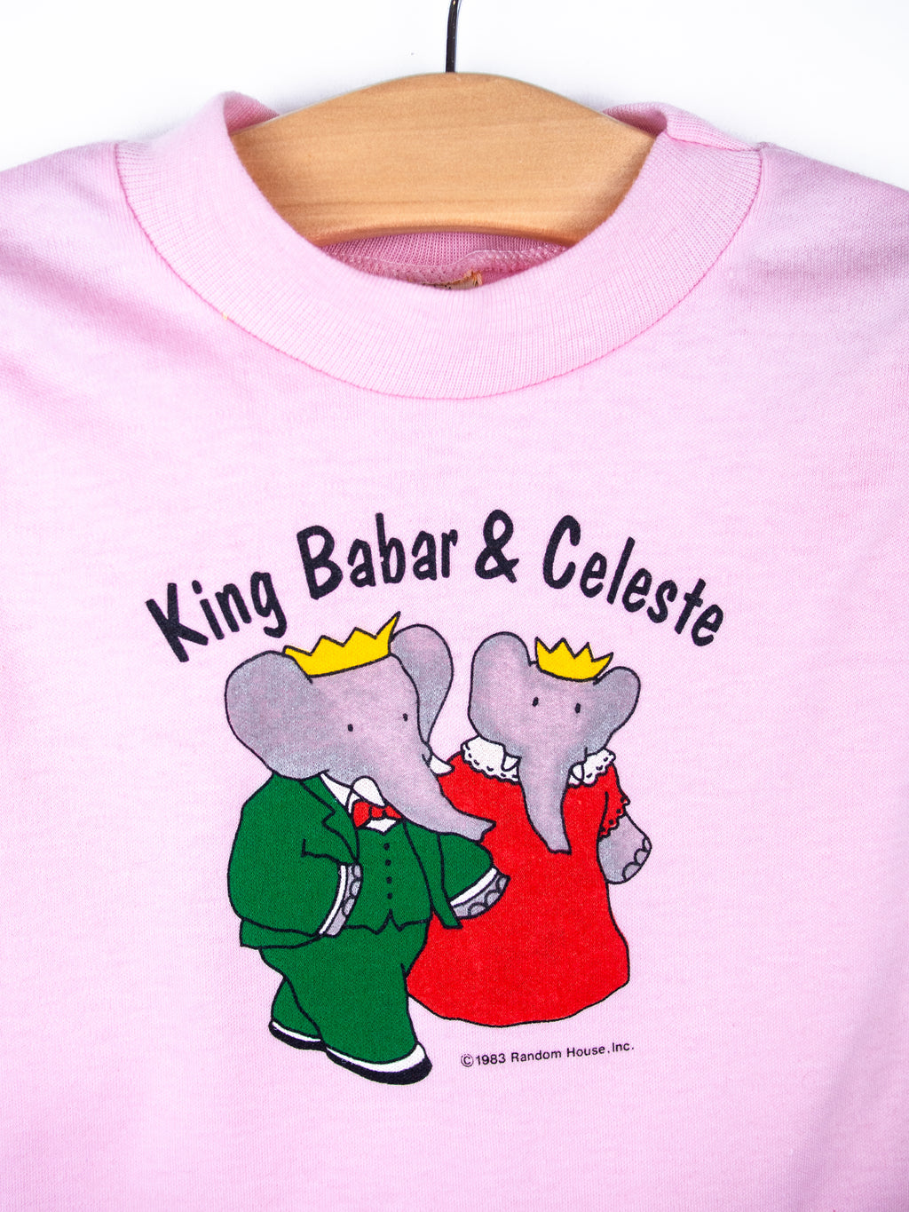Vintage Babar & Celeste Pink T-Shirt - Age 12-18 months