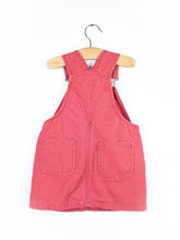 Load image into Gallery viewer, Carhartt Rare Coral Denim Dungaree Dress - Age 18 months
