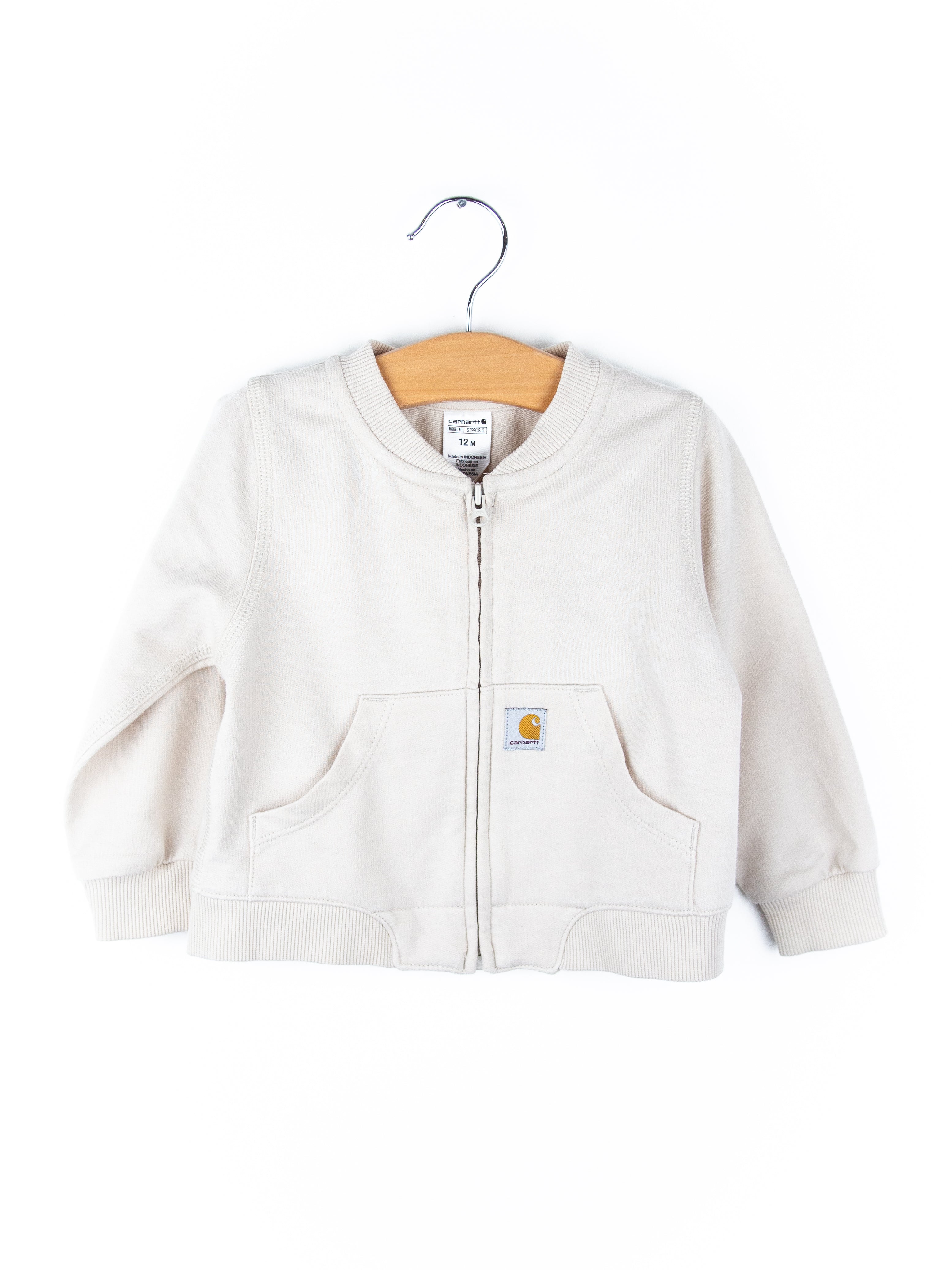 Carhartt Rare Cream Zip Sweatshirt - Age 9-12 months