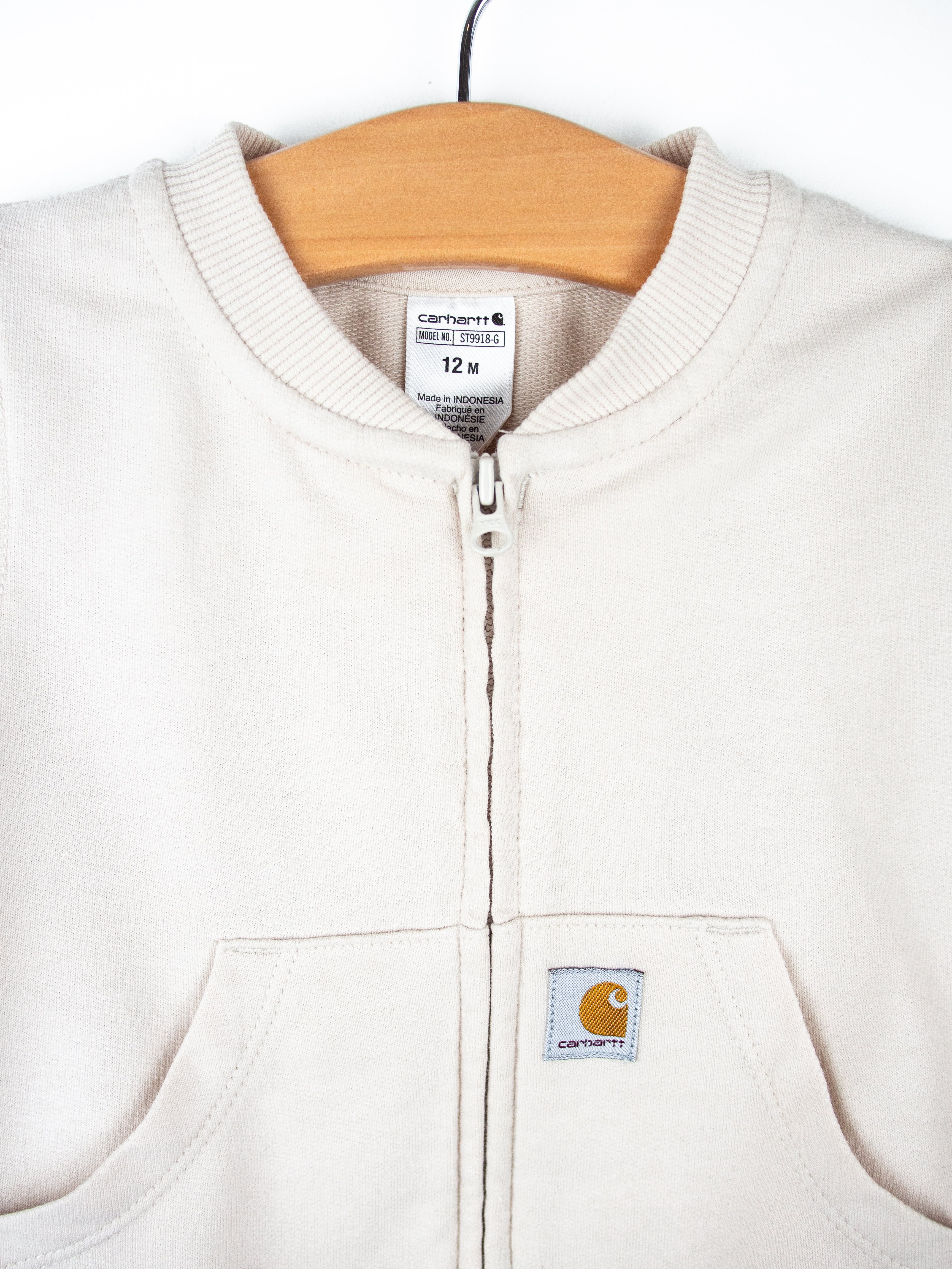 Carhartt Rare Cream Zip Sweatshirt - Age 9-12 months