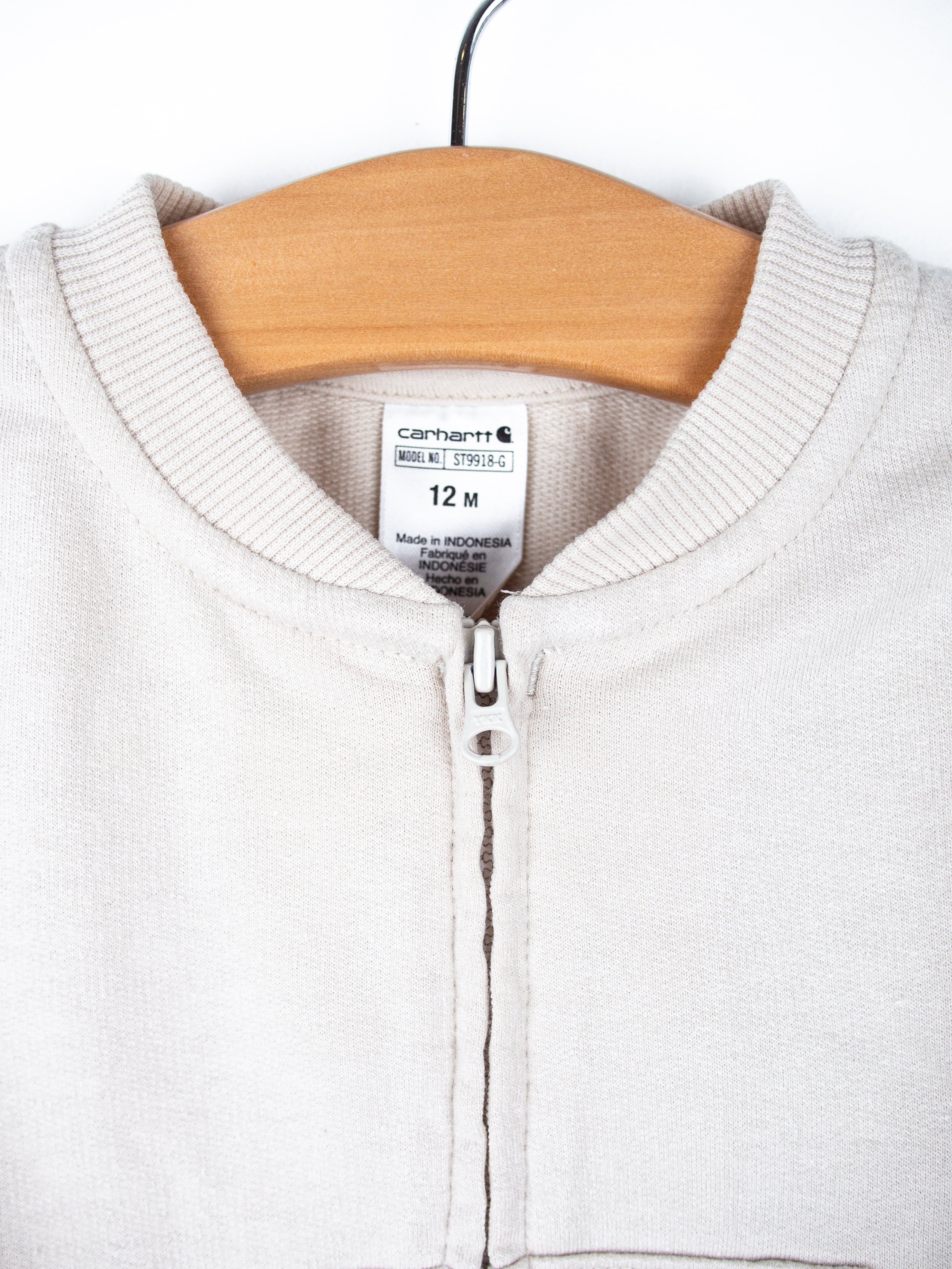 Carhartt Rare Cream Zip Sweatshirt - Age 9-12 months