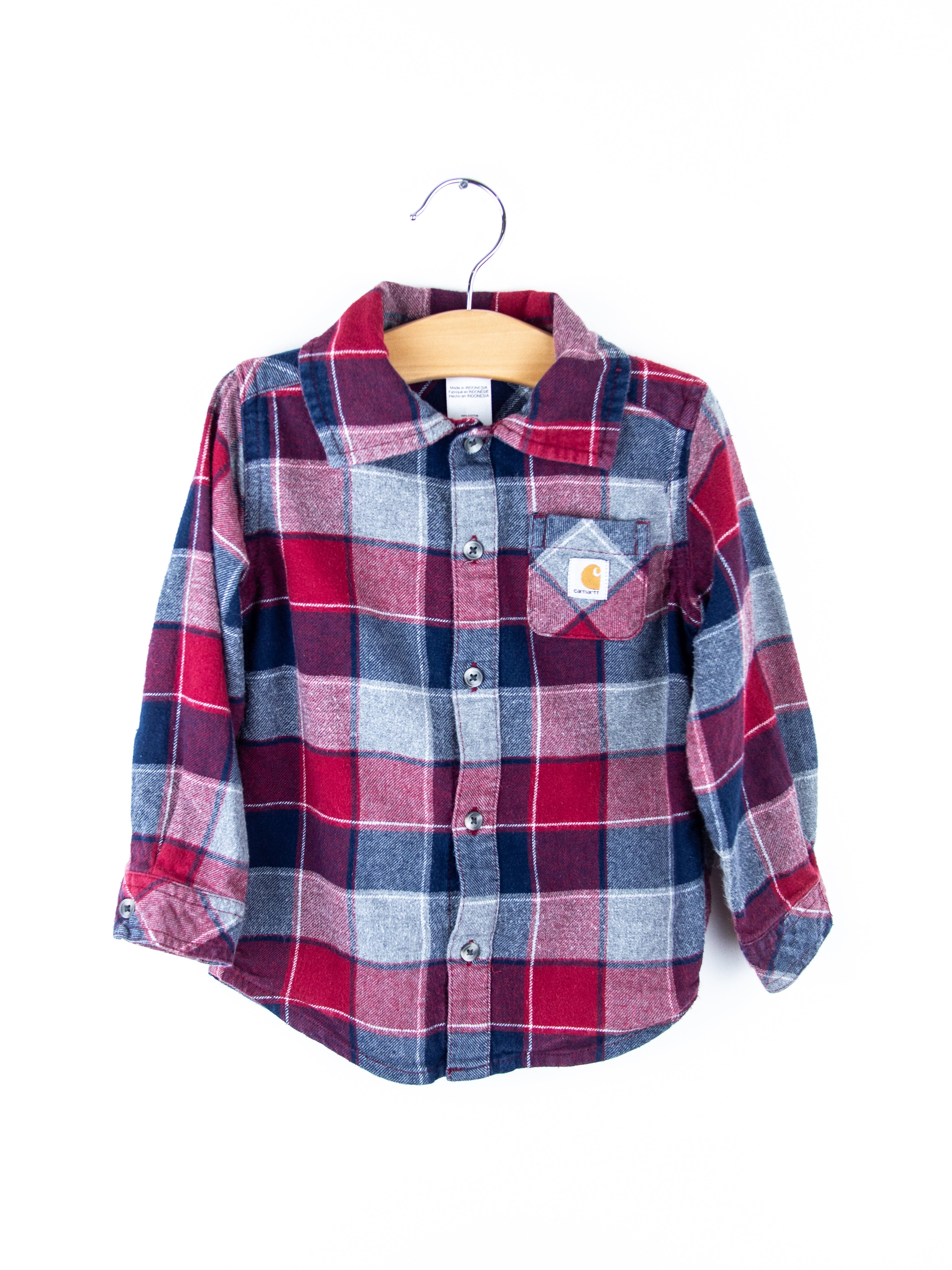 Carhartt Check Flannel Shirt - Age 24 months