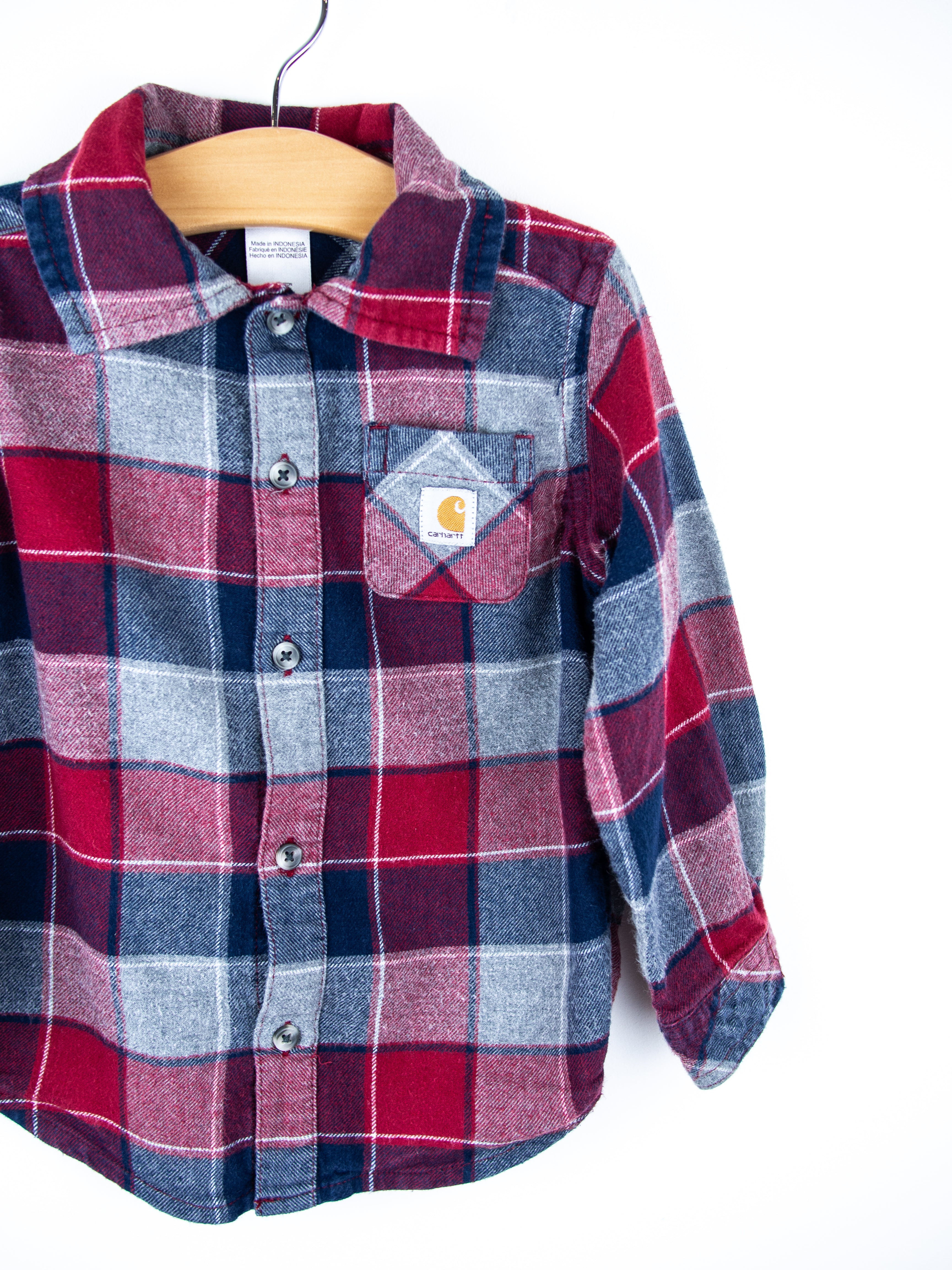 Carhartt Check Flannel Shirt - Age 24 months