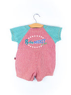 Vintage Disney Mickey Mouse Denim Stripe Romper - Age 6 months