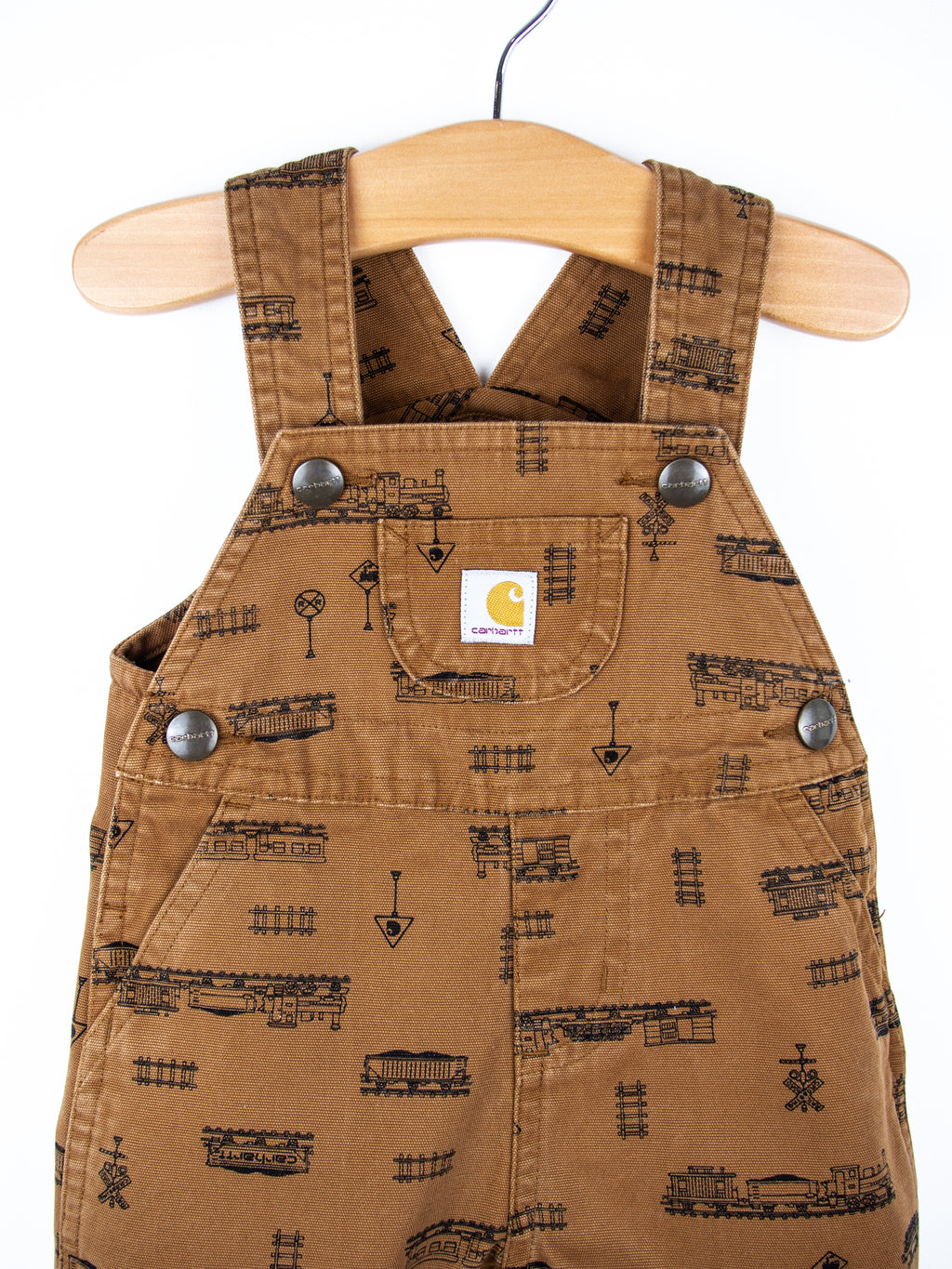 Carhartt Rare Train Print Dungarees - Age 3 months
