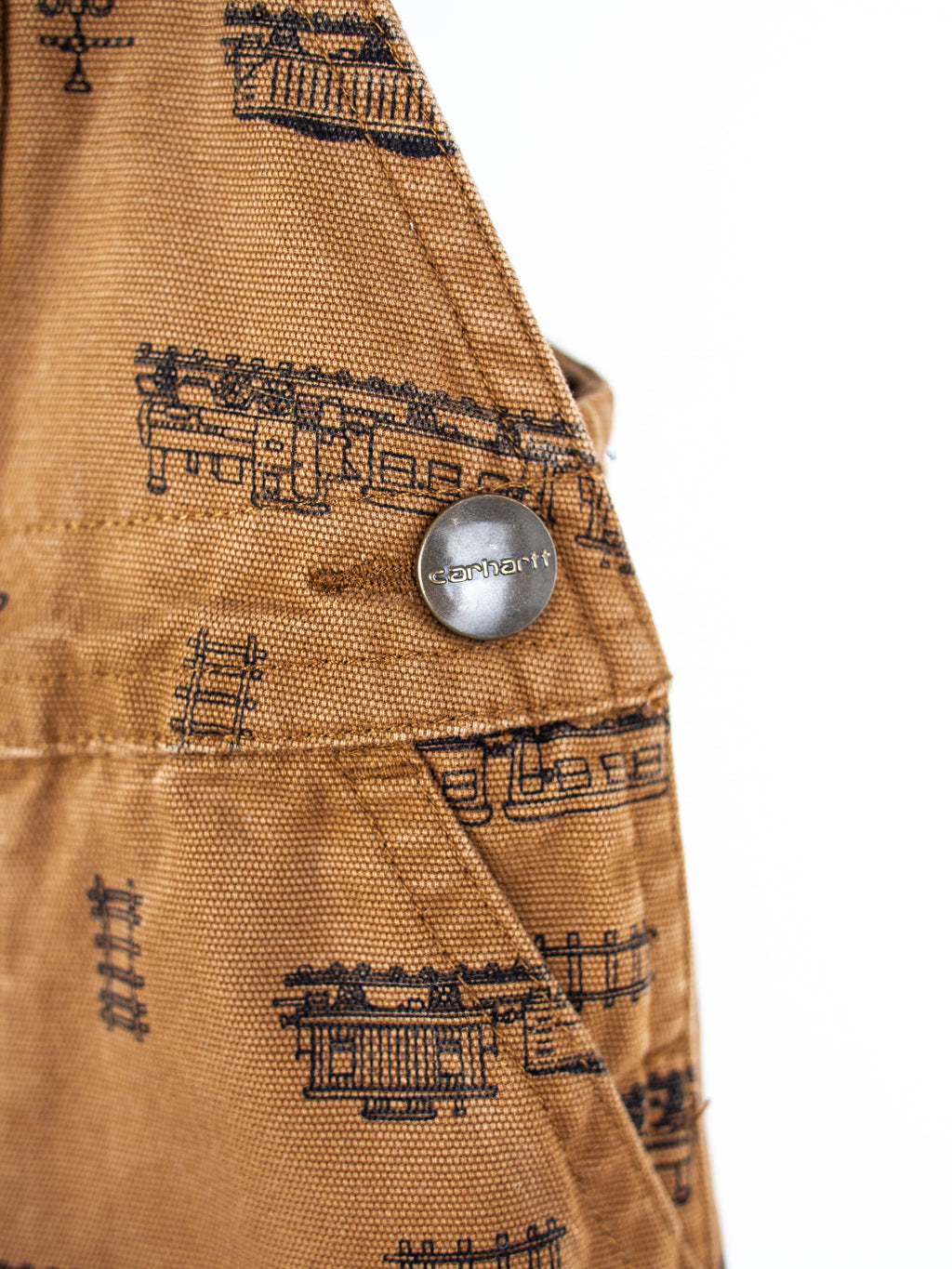 Carhartt Rare Train Print Dungarees - Age 3 months