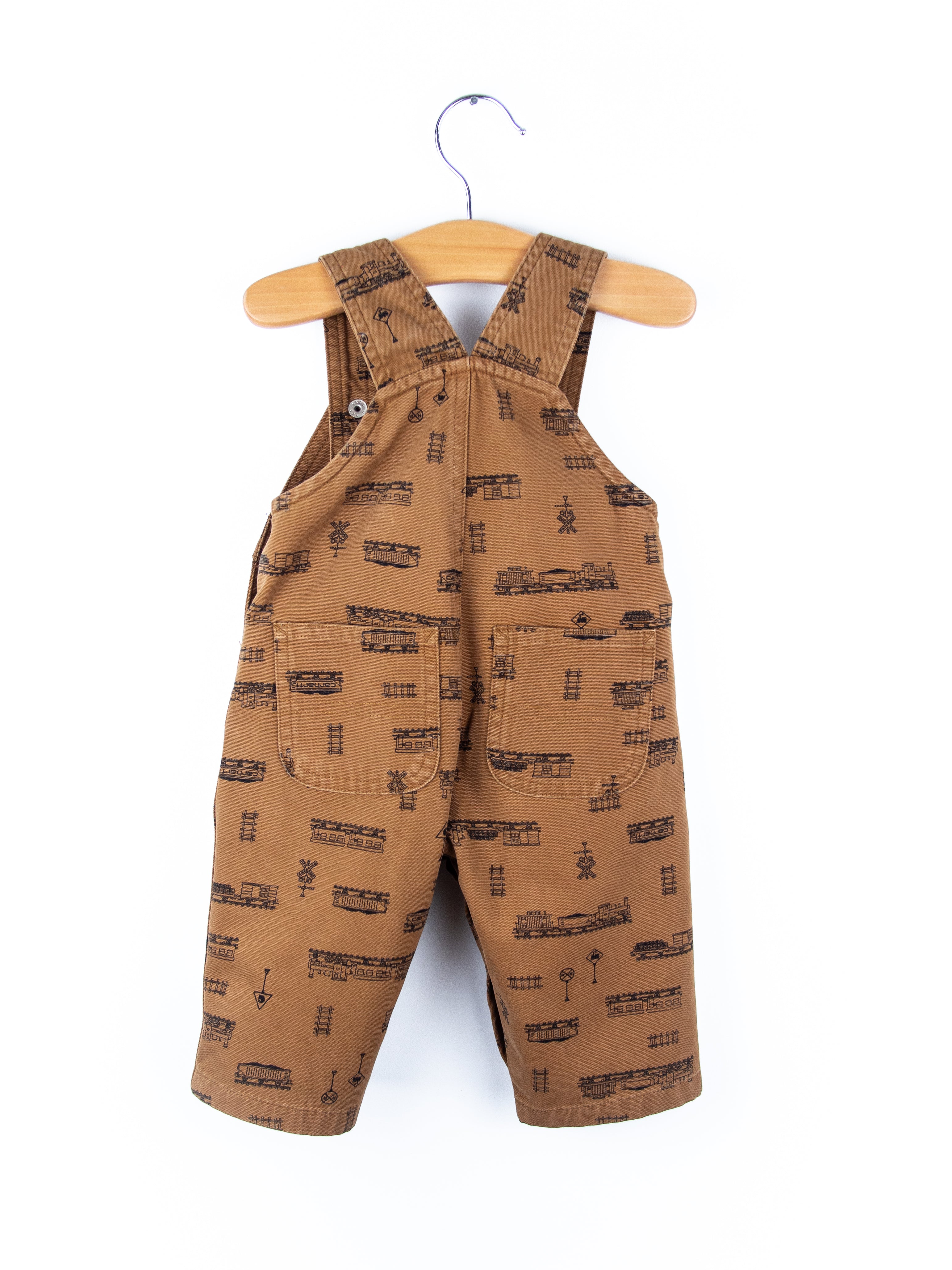 Carhartt Rare Train Print Dungarees - Age 3 months