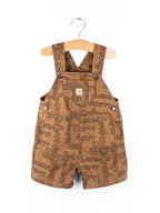 Carhartt Rare Logo Text Dungaree Shorties - Age 18 months