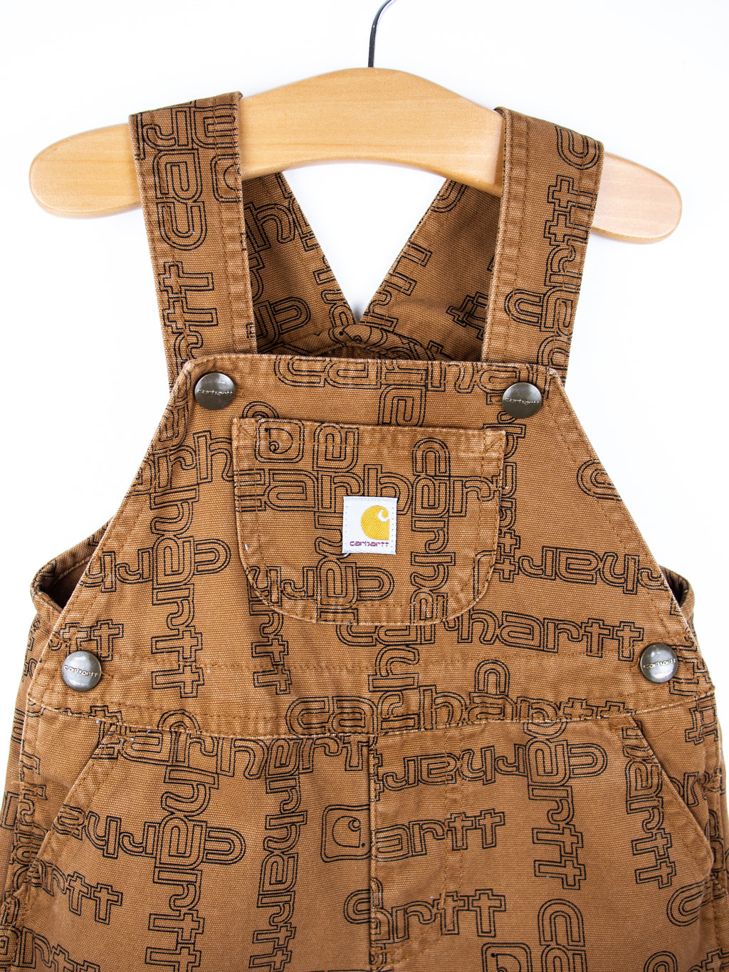 Carhartt Rare Logo Text Dungaree Shorties - Age 18 months