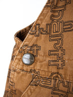 Carhartt Rare Logo Text Dungaree Shorties - Age 18 months