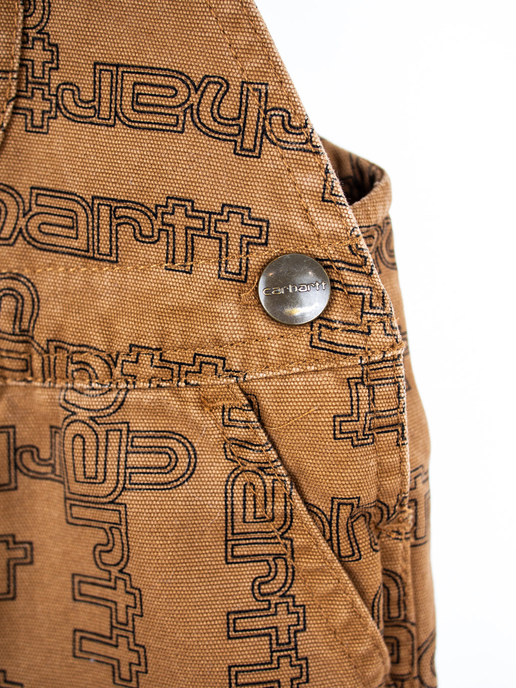 Carhartt Rare Logo Text Dungaree Shorties - Age 18 months