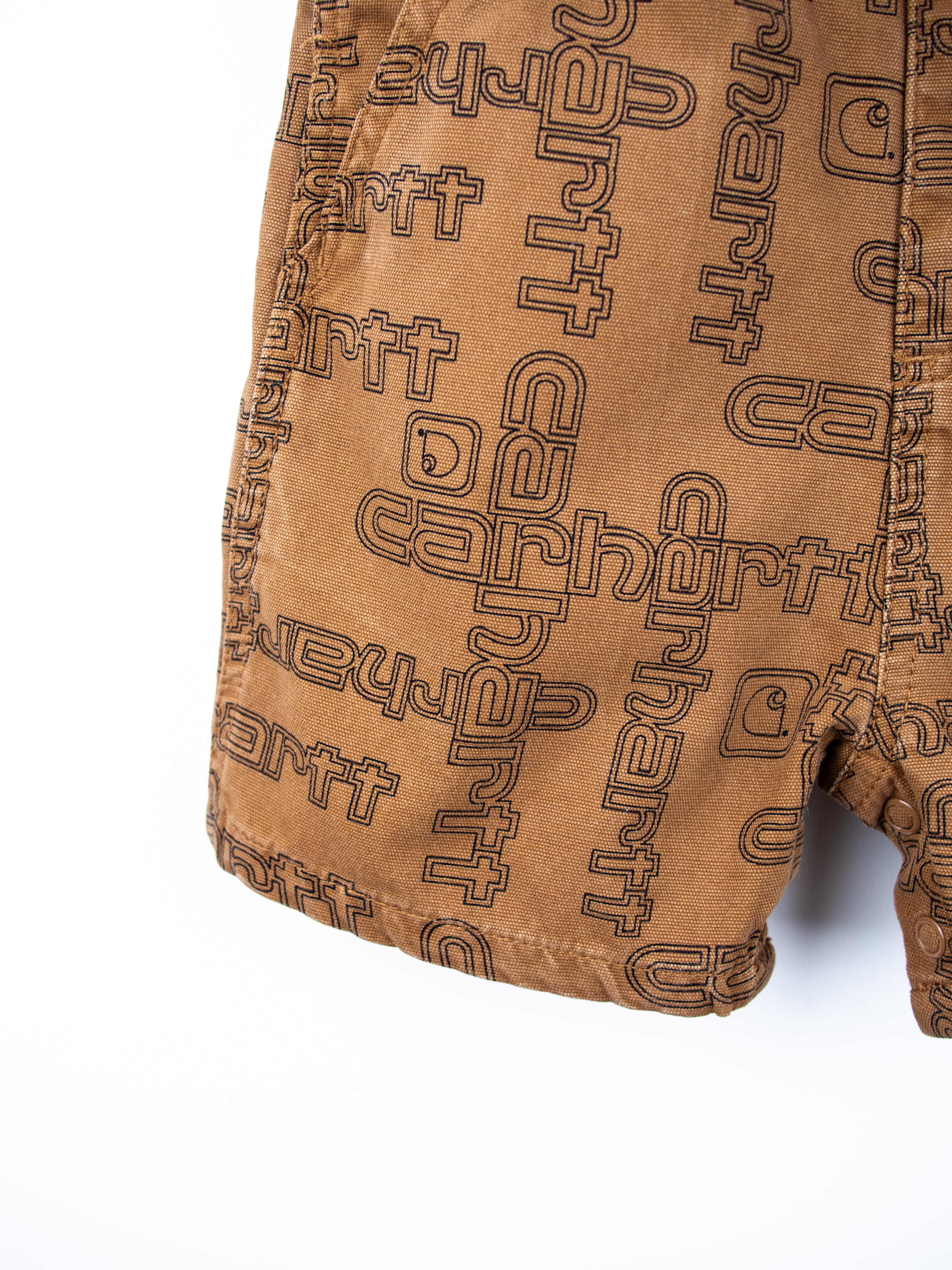 Carhartt Rare Logo Text Dungaree Shorties - Age 18 months