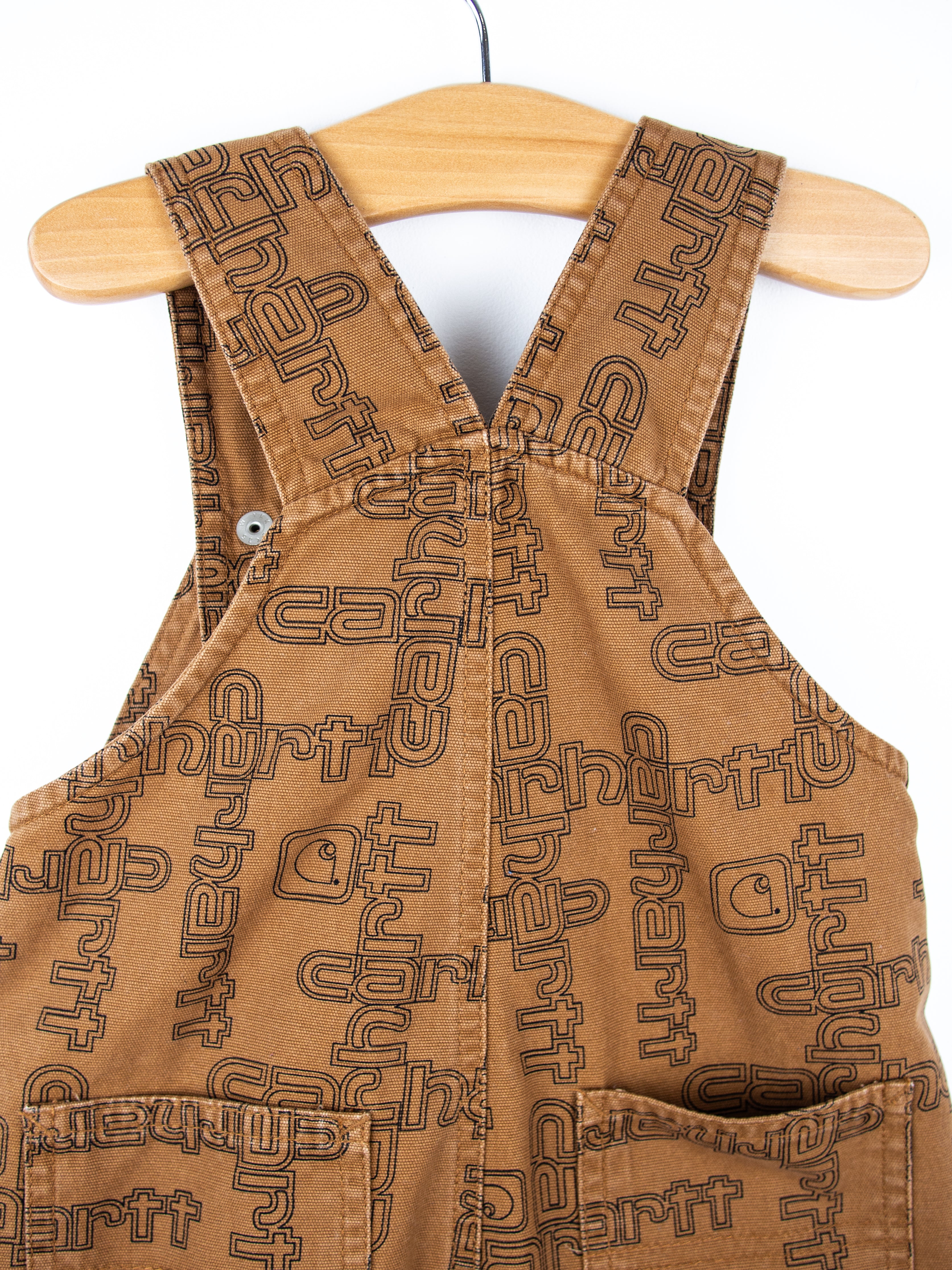 Carhartt Rare Logo Text Dungaree Shorties - Age 18 months