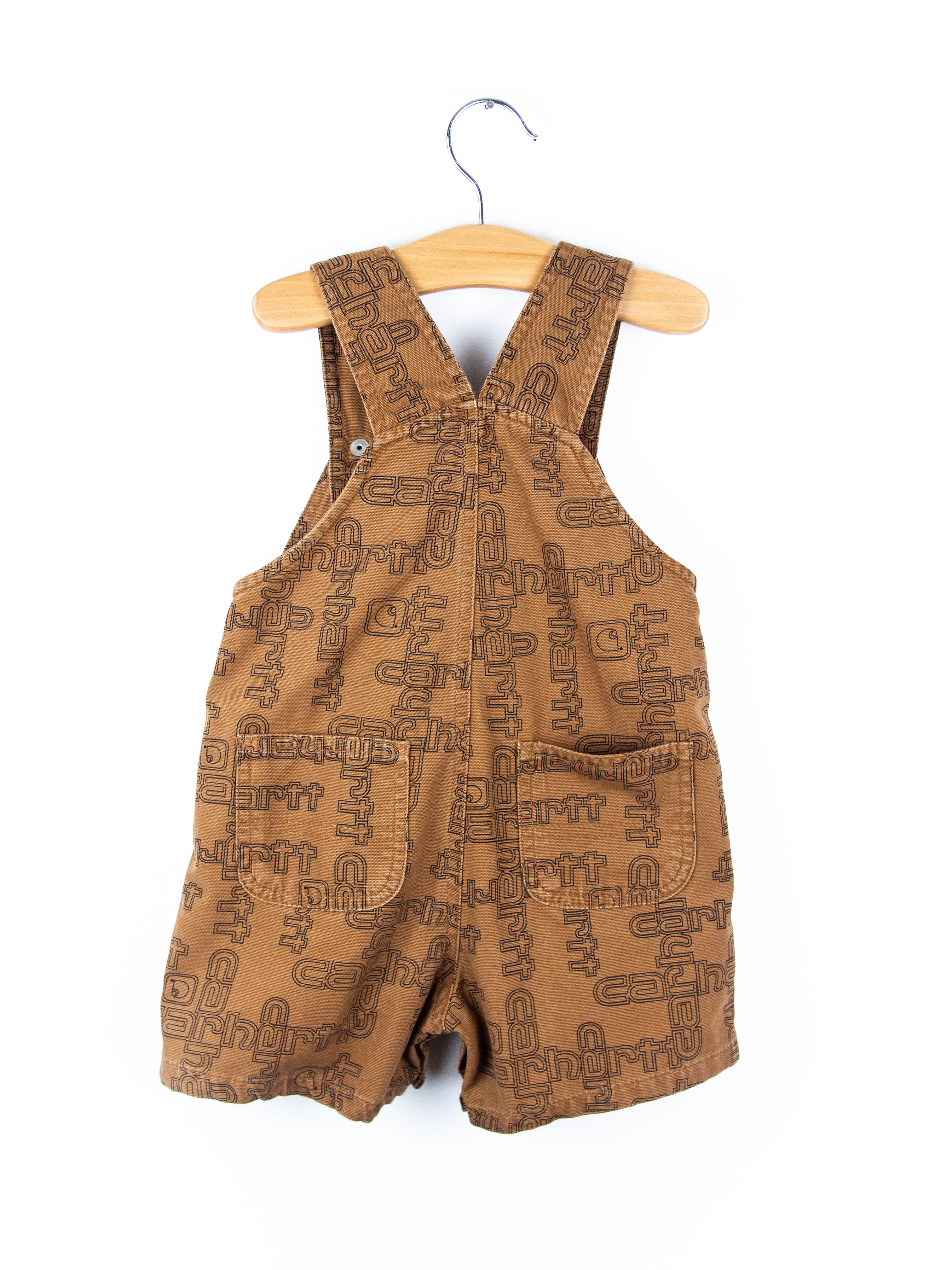 Carhartt Rare Logo Text Dungaree Shorties - Age 18 months