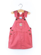 Carhartt Rare Coral Denim Dungaree Dress - Age 24 months