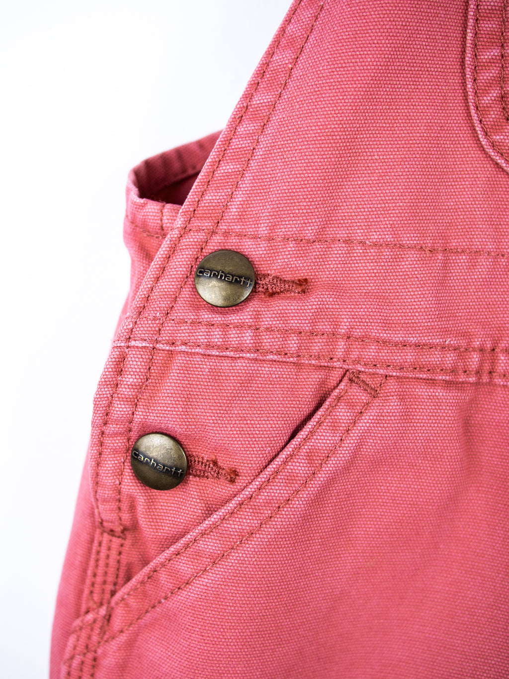 Carhartt Rare Coral Denim Dungaree Dress - Age 24 months