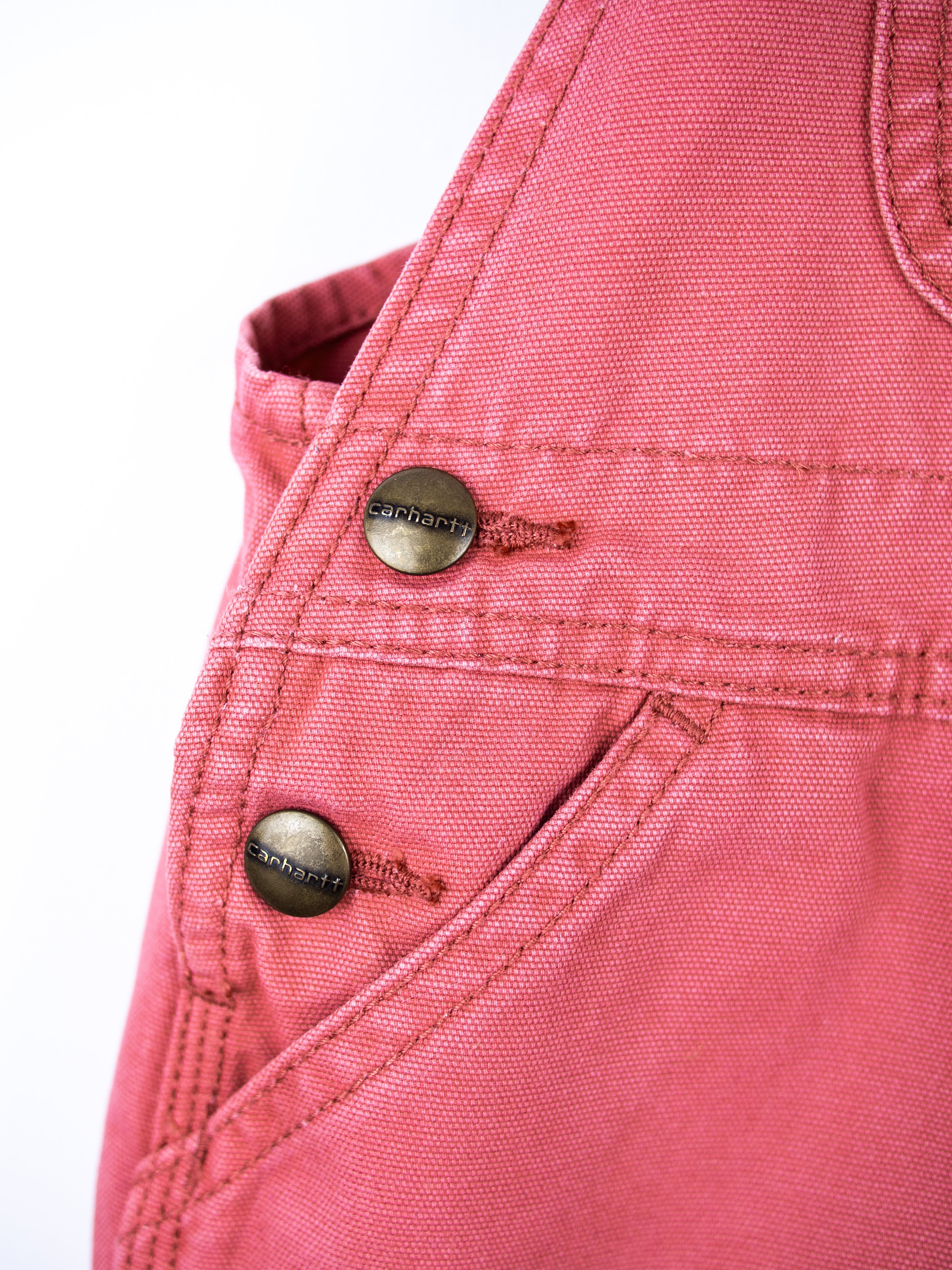 Carhartt Rare Coral Denim Dungaree Dress - Age 24 months