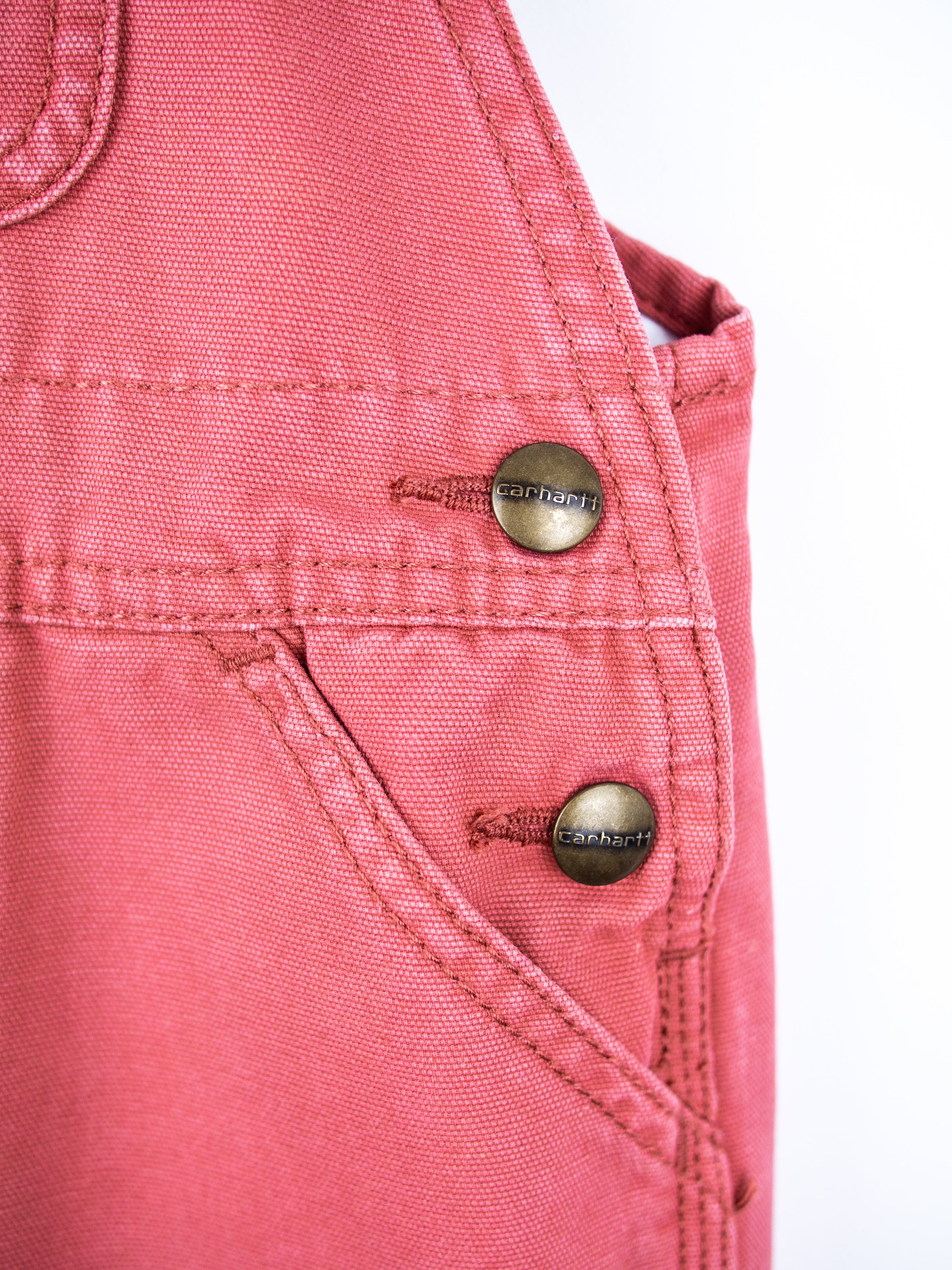 Carhartt Rare Coral Denim Dungaree Dress - Age 24 months