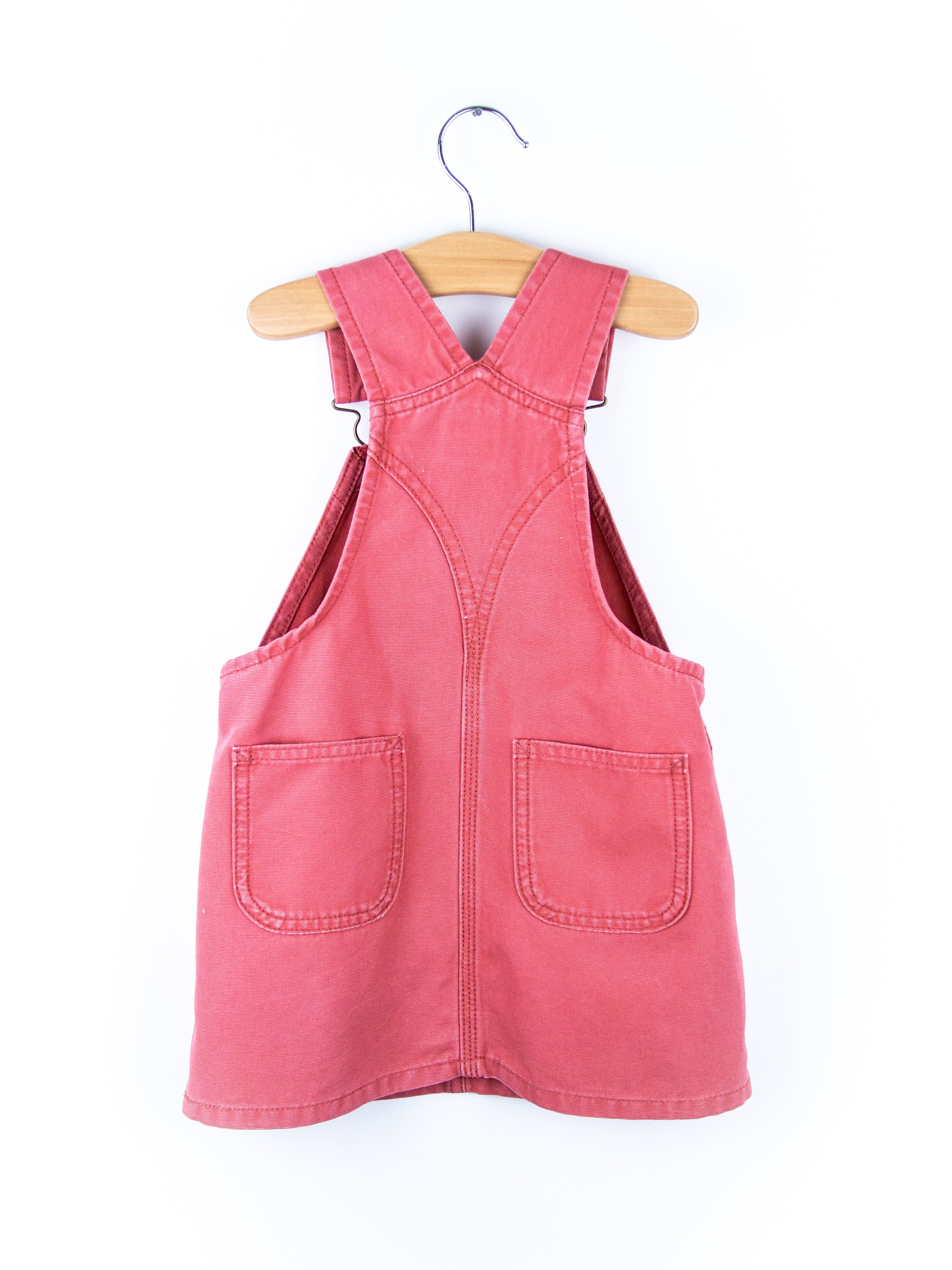 Carhartt Rare Coral Denim Dungaree Dress - Age 24 months