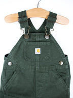 Carhartt Forest Green Canvas Dungarees - Age 6 months