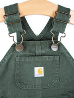 Carhartt Forest Green Canvas Dungarees - Age 6 months
