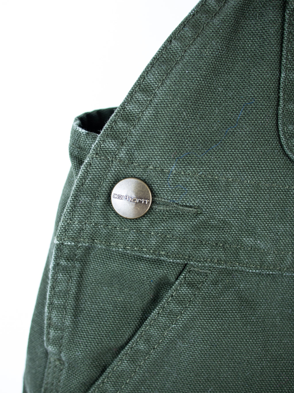 Carhartt Forest Green Canvas Dungarees - Age 6 months