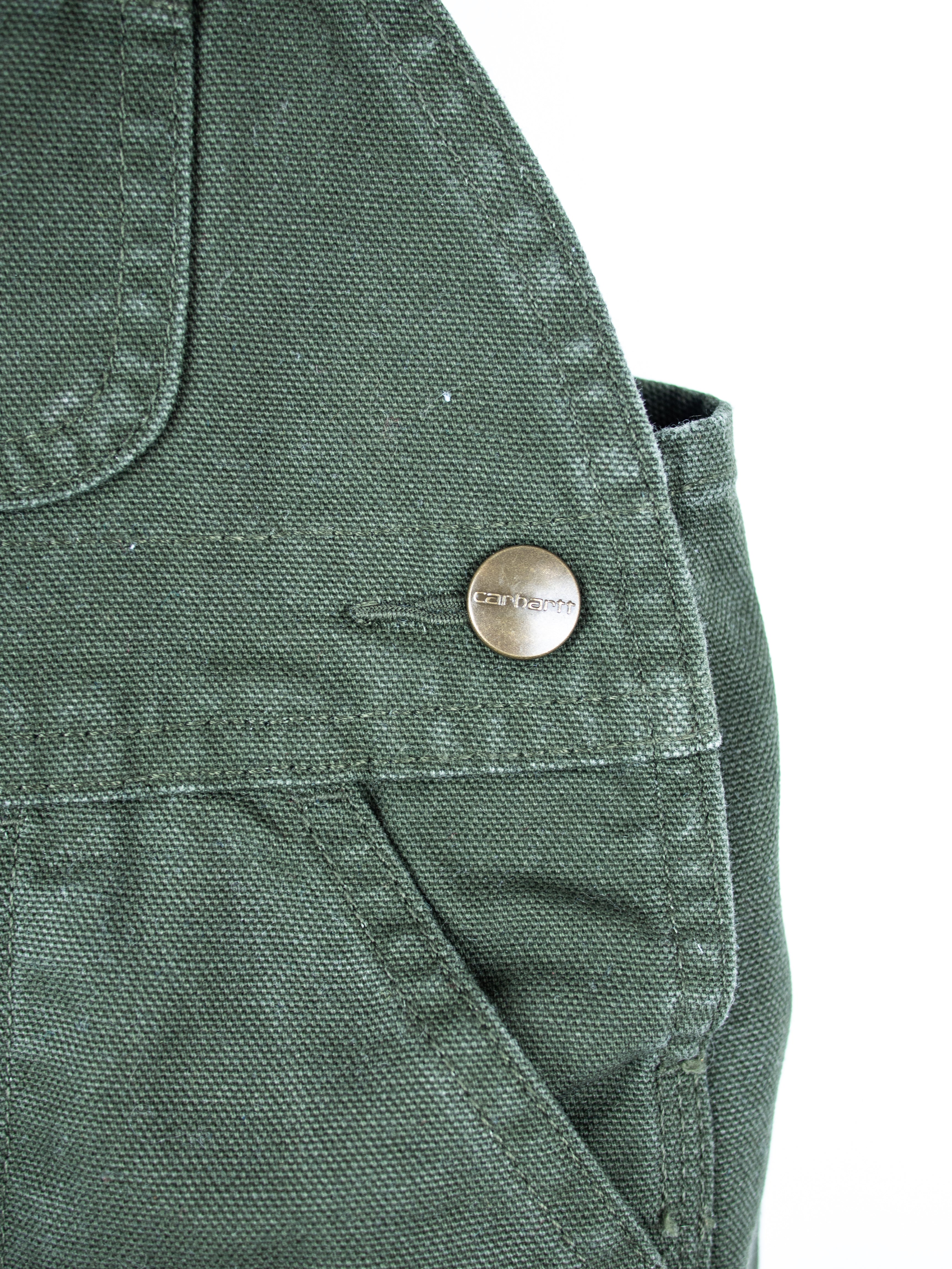 Carhartt Forest Green Canvas Dungarees - Age 6 months