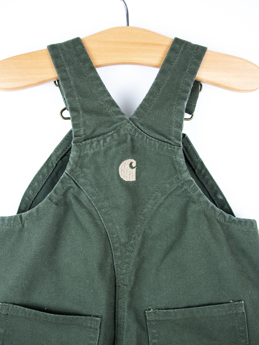 Carhartt Forest Green Canvas Dungarees - Age 6 months