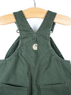 Carhartt Forest Green Canvas Dungarees - Age 6 months
