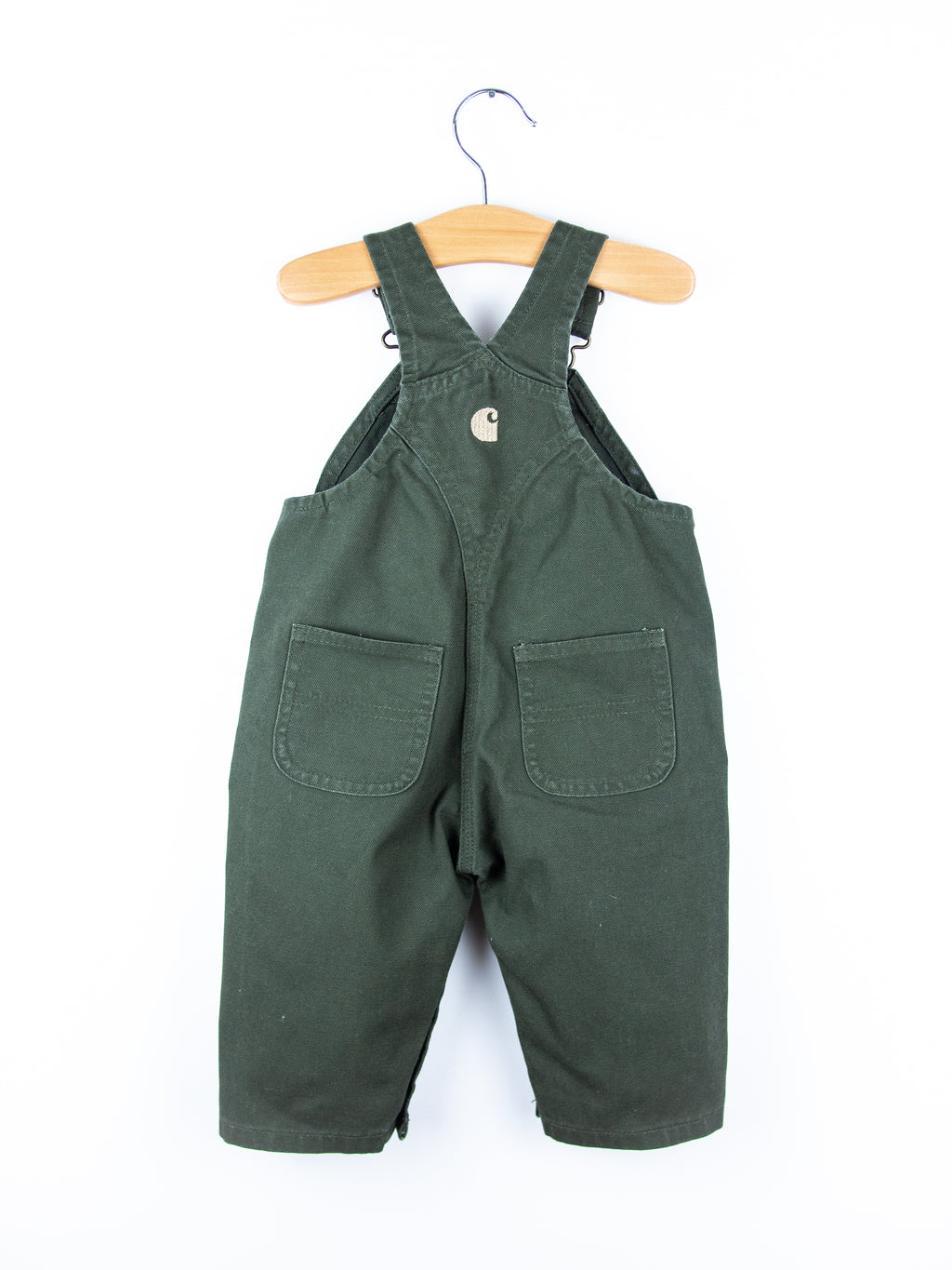 Carhartt Forest Green Canvas Dungarees - Age 6 months