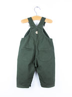 Carhartt Forest Green Canvas Dungarees - Age 6 months
