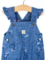 Carhartt Woodland Floral Frill Dungarees - Age 6 months