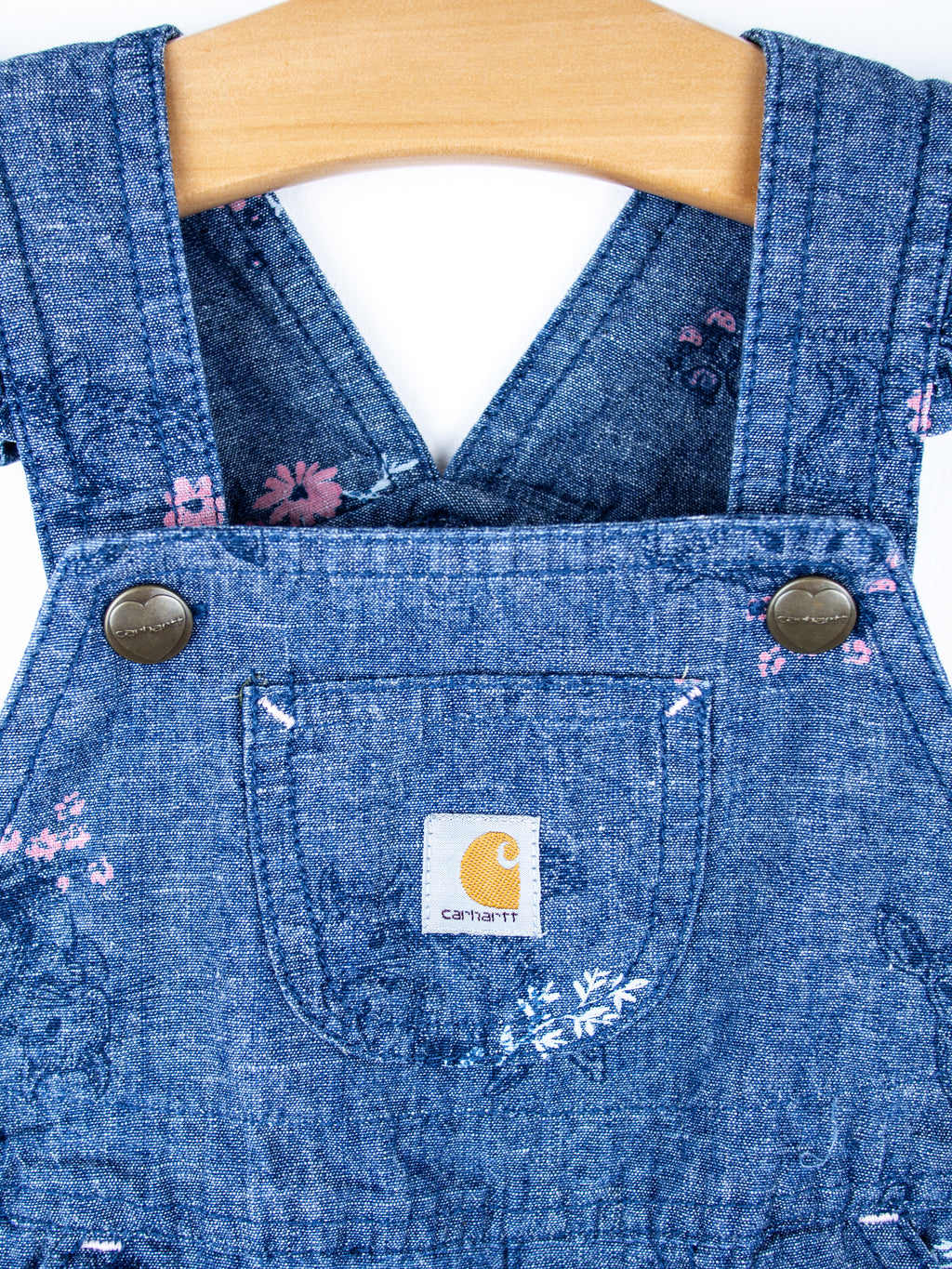 Carhartt Woodland Floral Frill Dungarees - Age 6 months