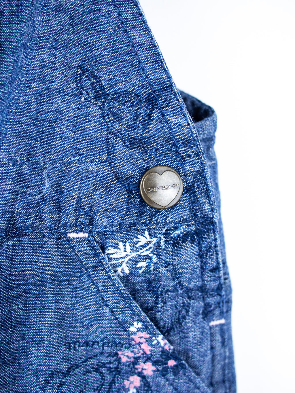 Carhartt Woodland Floral Frill Dungarees - Age 6 months