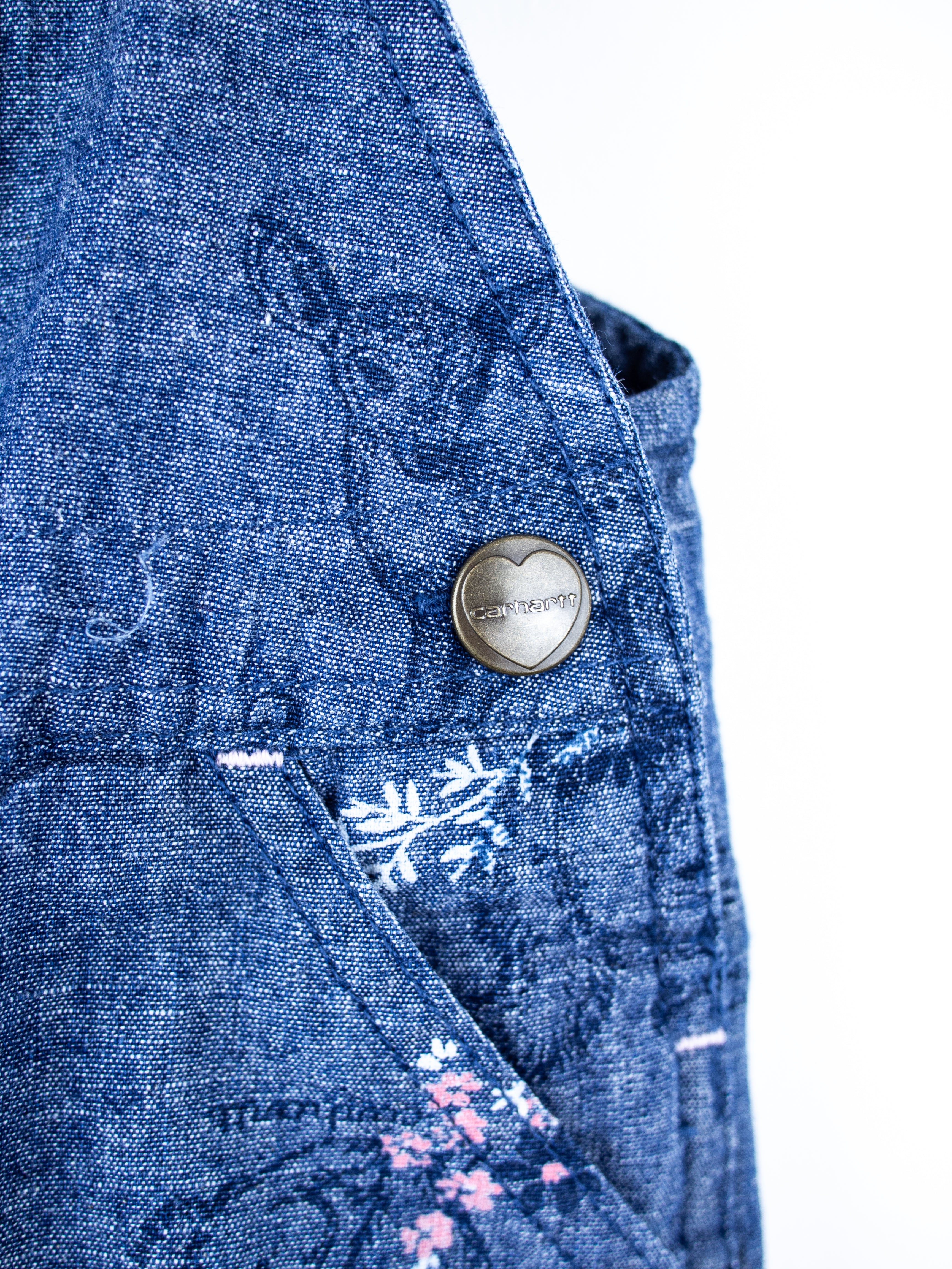 Carhartt Woodland Floral Frill Dungarees - Age 6 months