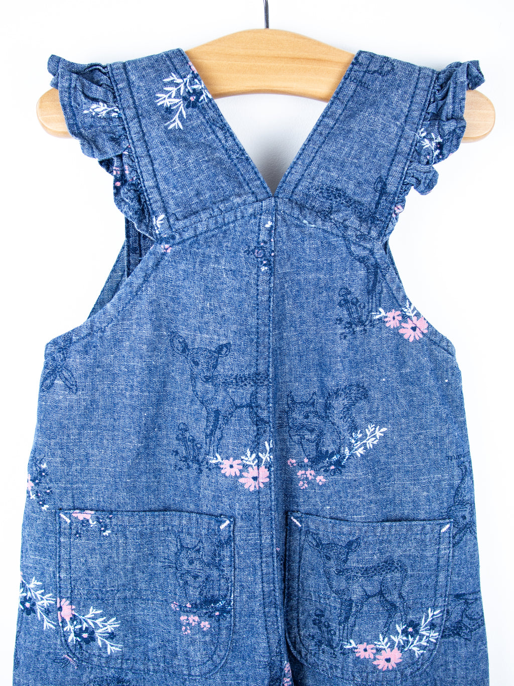Carhartt Woodland Floral Frill Dungarees - Age 6 months