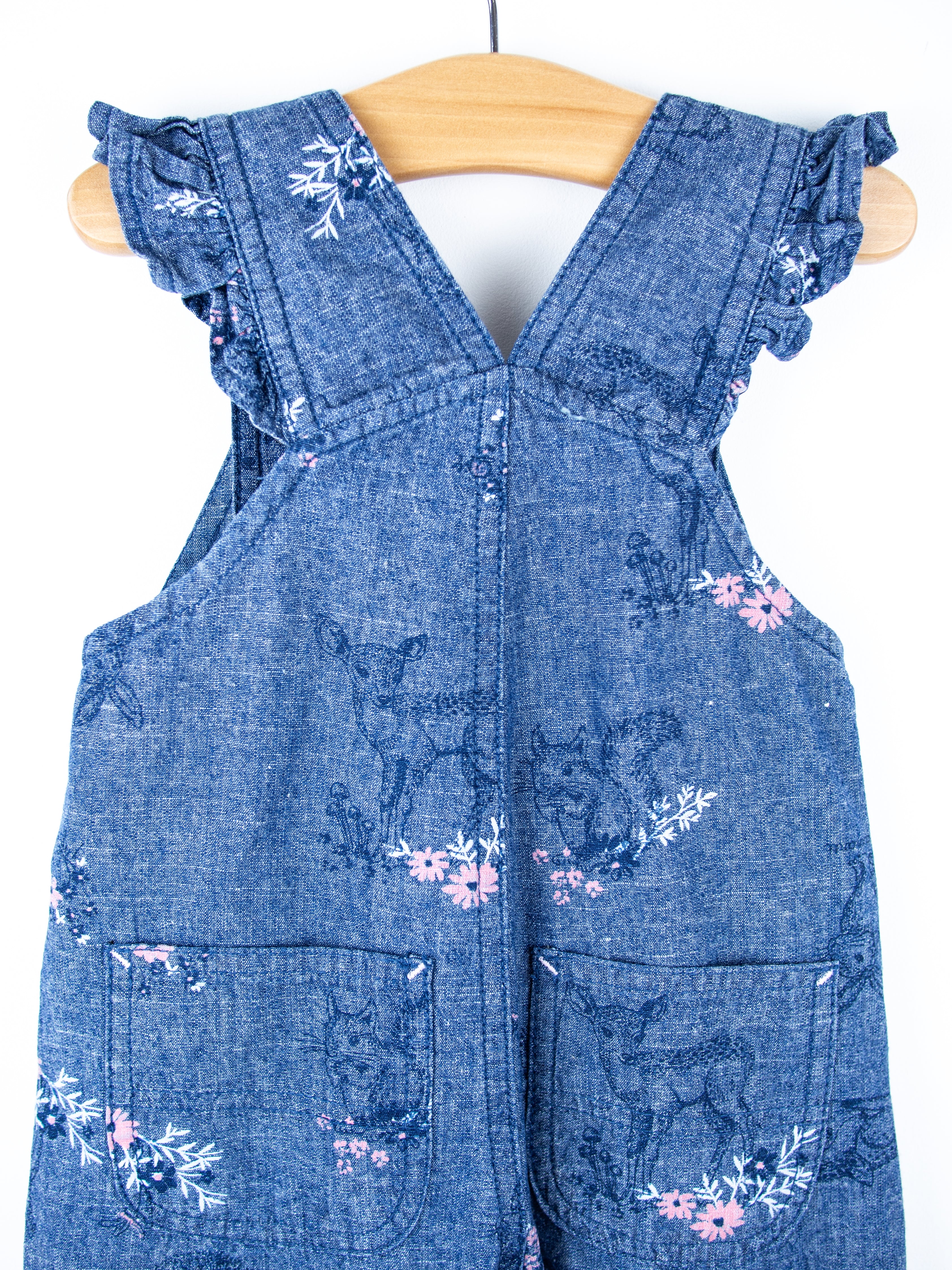 Carhartt Woodland Floral Frill Dungarees - Age 6 months