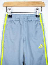 Load image into Gallery viewer, Adidas Grey &amp; Neon Lime Trackie Trousers - Age 3T
