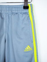 Load image into Gallery viewer, Adidas Grey &amp; Neon Lime Trackie Trousers - Age 3T
