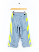 Load image into Gallery viewer, Adidas Grey &amp; Neon Lime Trackie Trousers - Age 3T
