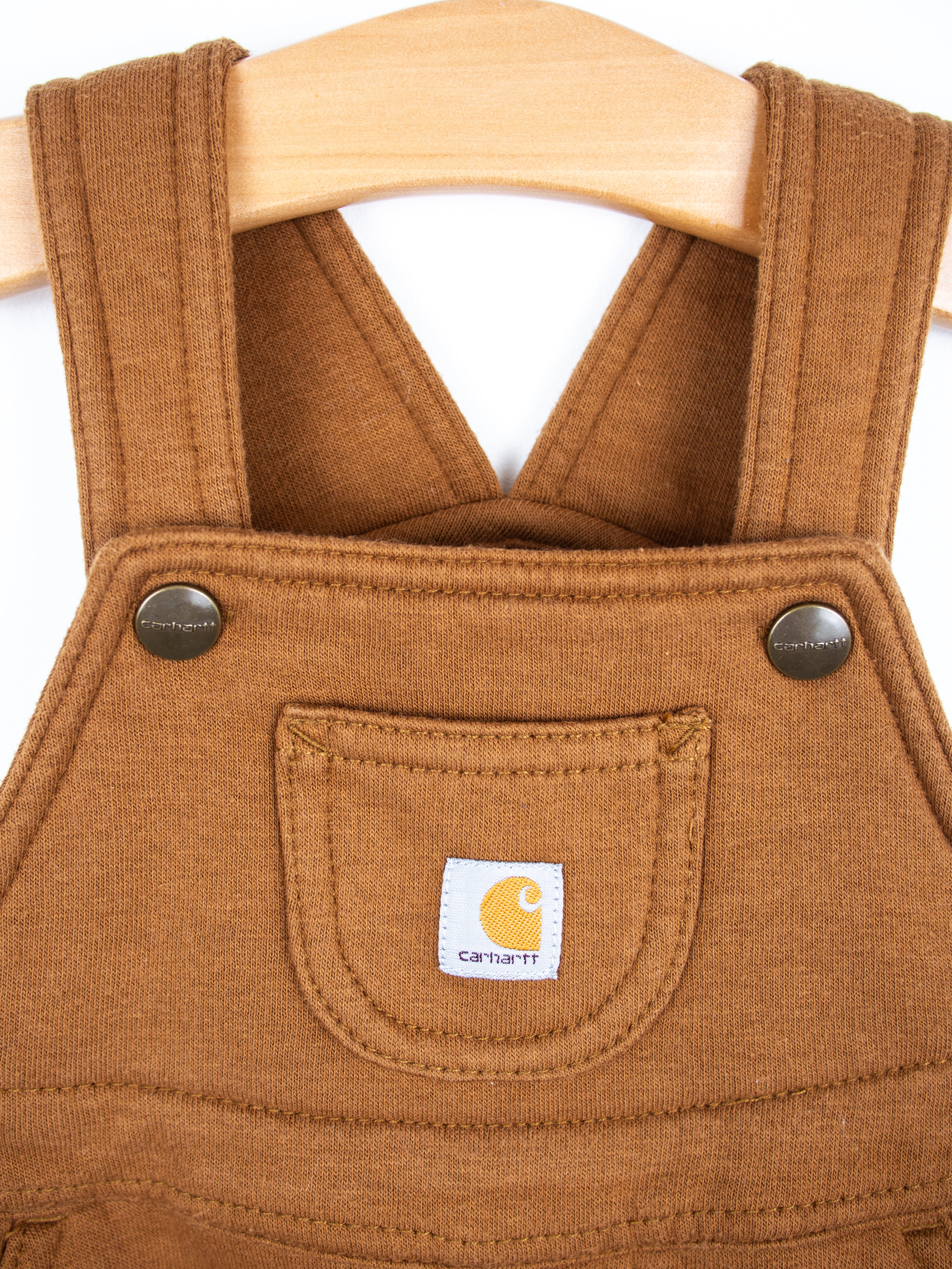 Carhartt Brown Jersey Dungarees