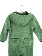 Carhartt`Forest Green Marl Knit Snowsuit - Age 9-12 months