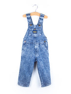 Osh Kosh Vintage Acid Wash Denim Dungarees - Age 3T